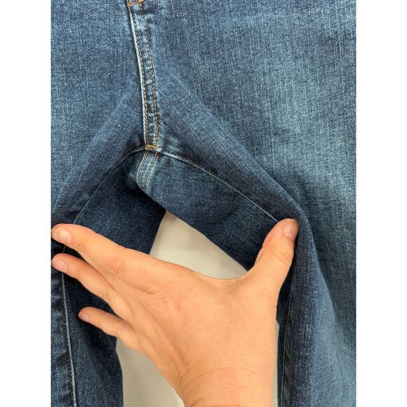 Madewell 9" Mid Rise Skinny Jeans Stretch Denim Medium Blue Wash 32T - Picture 3 of 9